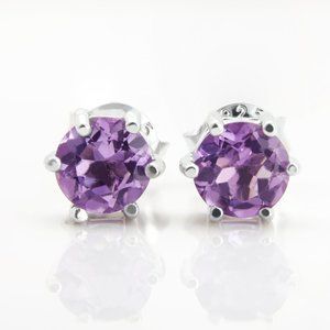 Sterling Silver Amethyst Earrings